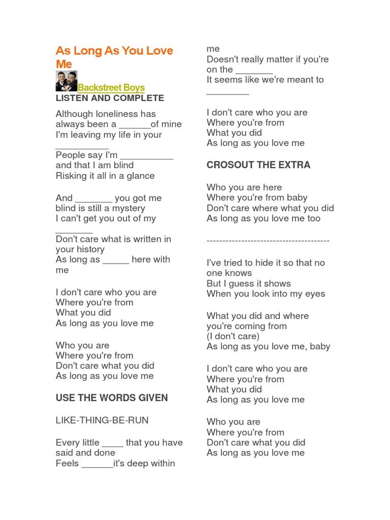 'As Long As You Love Me' Fact Check: Songwriters, Secret Inspirations, and Lyrical Misconceptions