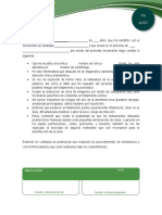 Endodoncia - Concentimiento Informado VERDE