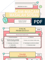 Masalah sosial yang dihadapi masyarakat