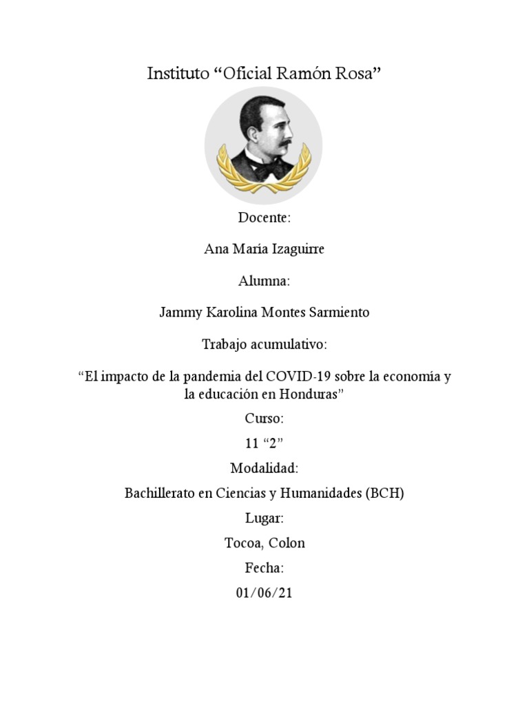 El Impacto de La Pandemia Del COVID-19 Sobre La Economia y La Educacion ...