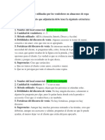 Tecnica de Ventas en Los Almacenes de Ropa Que Frecuento