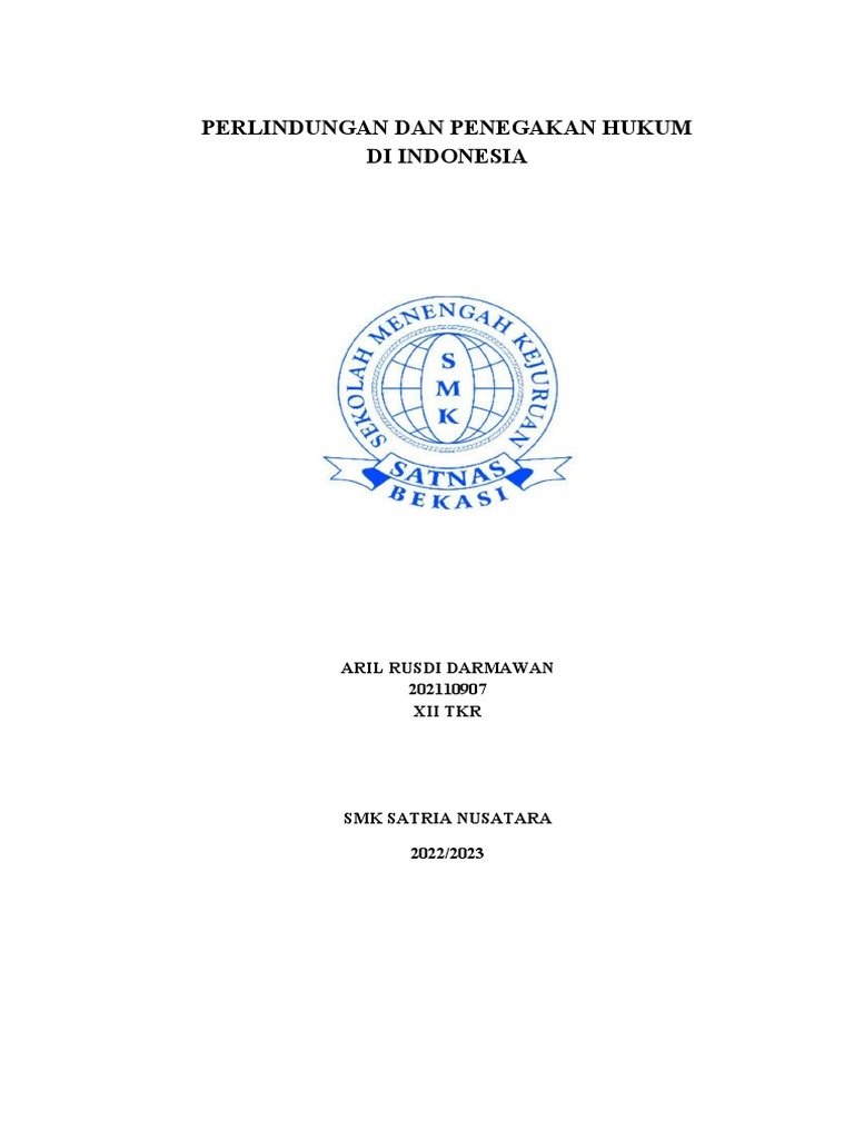 Makalah Perlindungan Dan Penegakan Hukum Di Indonesia PDF