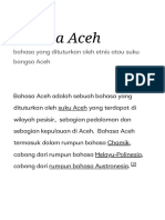 Asal Usul Bahasa Aceh