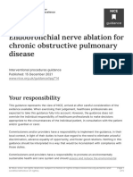 Endobronchial Nerve Ablation For Chronic Obstructive Pulmonary Disease