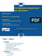 Estp Introduction To Seasonal Adjustment and Jdemetra