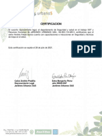 Certificado SST Jardines Urbanos Capacitacion e Induccion Tecnica de Trepa Arbol Andres Garcia