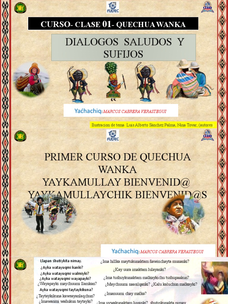 01 - 02 - 2023 Sesion Quechua Wanka | PDF | Morfología Lingüística ...