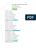 Practico de Conjugación de Verbos Con Prefijos Areales y Aireales