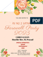 Floral Farewell Party Invitation Template