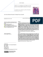 Musculoskeletal Disorders in Final Year Students of The Dentistry Career at The Catholic University of Cuenca