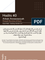 Hadits 40 Arbain Annawawiyah