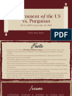 PIL - Govt of US Vs Purganan