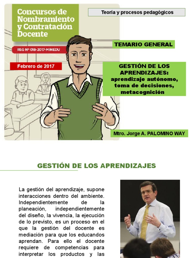 Gestión de Aprendizajes: Autonomía y Decisiones | PDF | Toma de ...