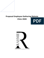 Rahmie Clinic Employee Gathering Proposal 2020