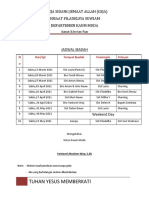 JADWAL IBADAH Kaum Muda