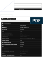 Dados cadastrais de empresa de consultoria