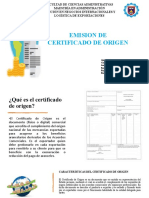 Emision de Certificado de Origen