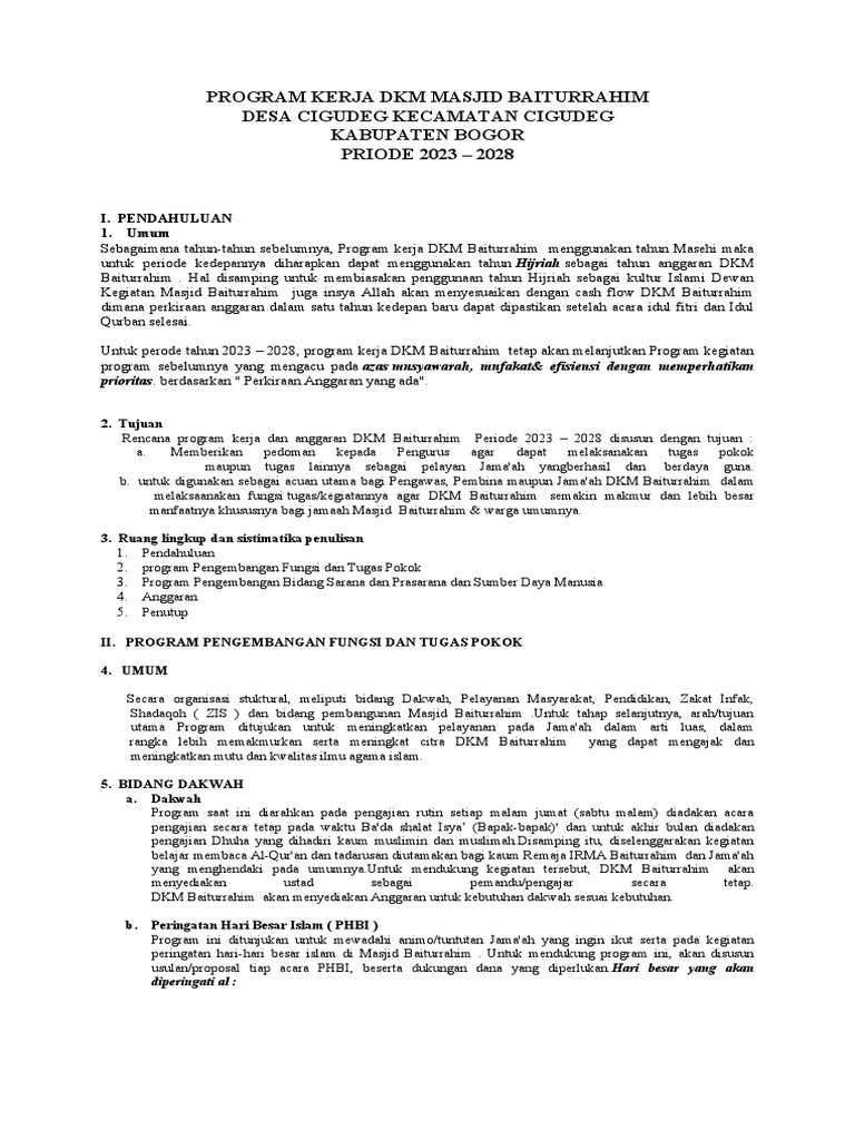 program-kerja-dkm-masjid-baiturrahim-pdf