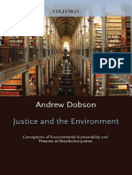 Andrew Dobson-Justice and The Environment - Conceptions of Environmental Sustainability and Theories of Distributive Justice (1999)