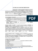 Contrato de Locacion de Servicios Varios