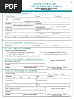 Application For Student Bursary Scheme 2021