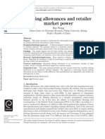 Slotting allowances and retailer market power analysis