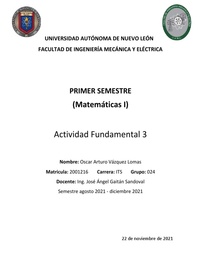 Act Fundamental 3 Mate 1 | PDF