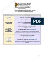 Vacation Notice For Semester 1, 2022-2023 & Mahallah Registration For Semester 2, 2022-2023