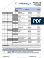 TRA Application Form - Metal Fabricator