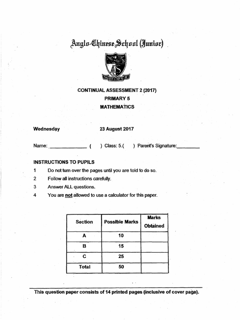 P5 maths ca2 2017 acs exam papers pdf