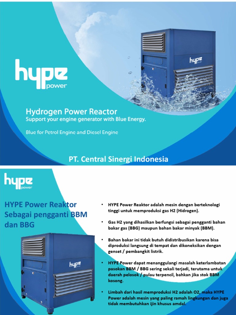 HYPE Power: Solusi Energi Hidrogen Ramah Lingkungan | PDF | Sains ...