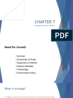 Managing Growth and Transition Strategies