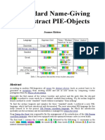 A Standard Name-Giving For Abstract PIE-Objects