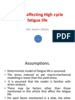 Factors Affecting Fatigue Life in HCF