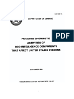 DoD 5240.01-R - Procedures Governing The Activities of DoD Intelligence Components That Affect United States Persons