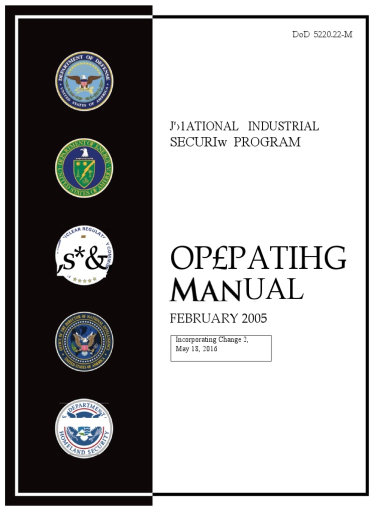 DoD 5220.22-M Security Manual | PDF | Classified Information In The ...