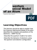The Quantum Mechanical Model of An Atom