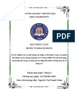 WORD HÀNH VI KHÁCH HÀNG - Nghiên cứu sự ảnh hưởng của động cơ đến hành vi mua của người tiêu dùng với sữa chống nắng Bioré UV Perfect Milk