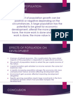 Impacts of Population-Development