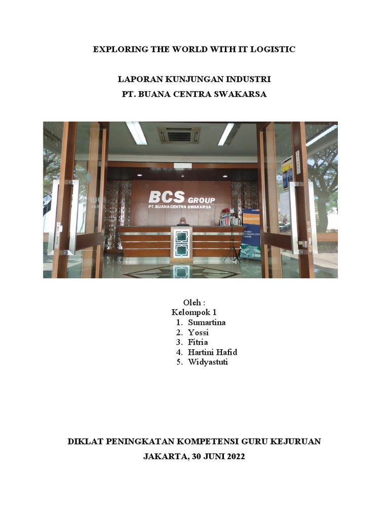 Kunjungan Industri ke PT. BCS Logistics | PDF