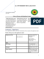 Beneficial Ownership Form