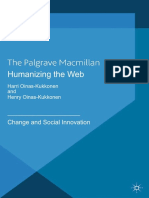 Humanizing the Web Change and Social Innovation(Technology, Work and Globalization) Harri Oinas-Kukkonen, Henry Oinas-Kukkonen (Auth.) - Humanizing the Web_ Change and Social Innovation-Palgrave Macmillan UK (2013)