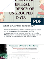 Measures of Central Tendency For Ungrouped Data