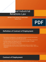 Nature of The Contract of Employment
