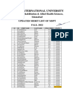 MSPT Merit List Fall 2022 Updated