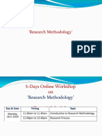 Online Workshop Research Methodology