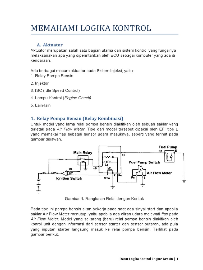 Memahami Logika Kontrol Engine Bensin | PDF