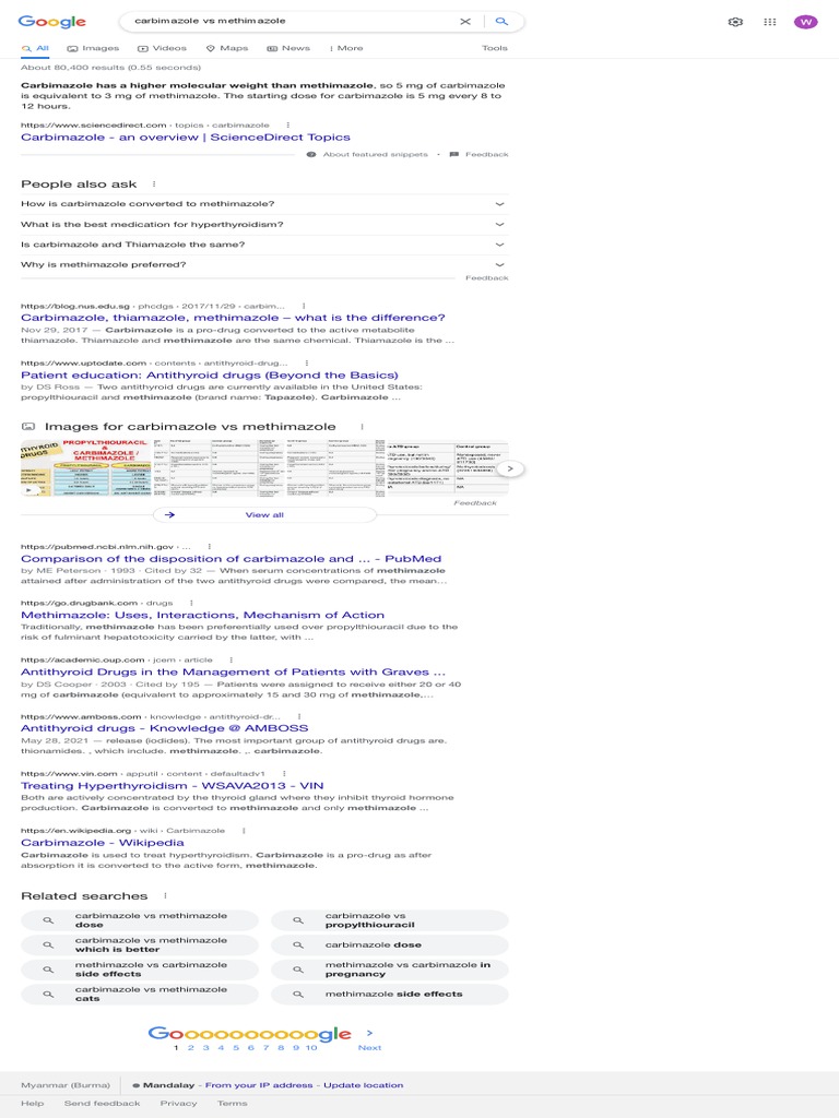 Carbimazole vs methimazole google search pdf hyperthyroidism