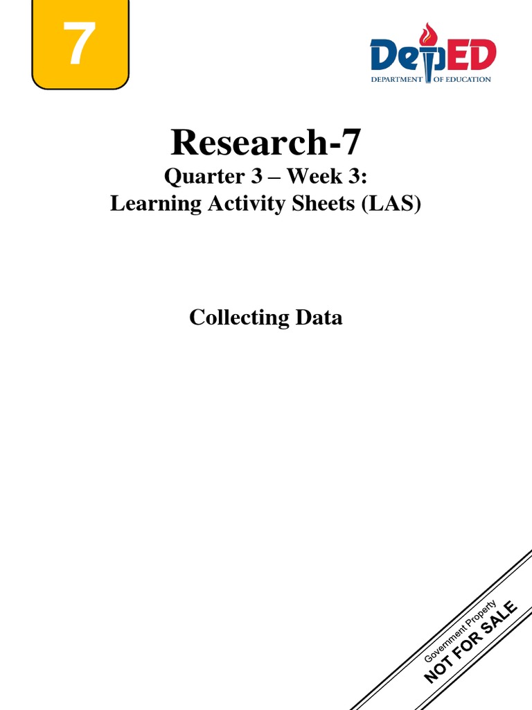 Research 7 Q3 W3 | PDF | Methodology | Data