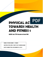 Physical Activities Towards Health and Fitness